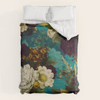 Before Midnight Blue Hour Vintage Fall Flowers Garden Duvet Cover Gallery Image 6