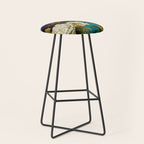 Before Midnight Blue Hour Vintage Fall Flowers Garden Stool Gallery Image 1