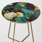 Before Midnight Blue Hour Vintage Fall Flowers Garden Side Table Gallery Image 2