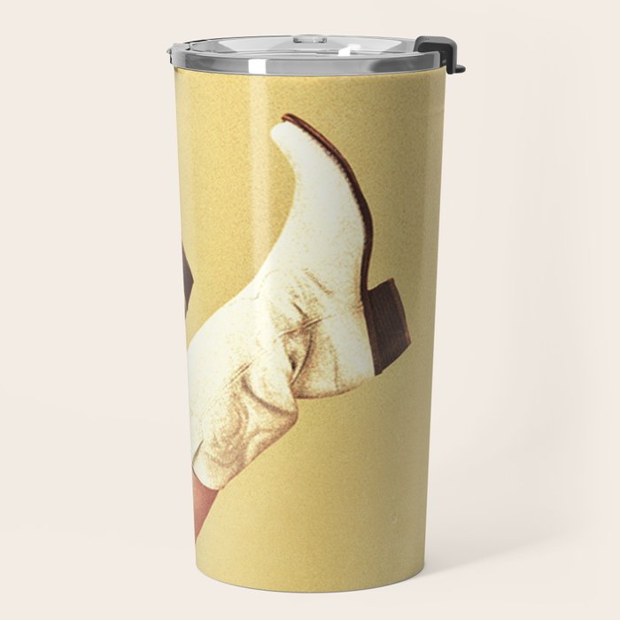 These Boots - Yellow Travel Mug Gallery Image 2