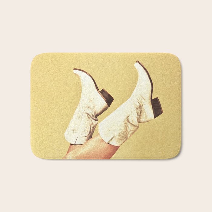 These Boots - Yellow Bath Mat Gallery Image 1