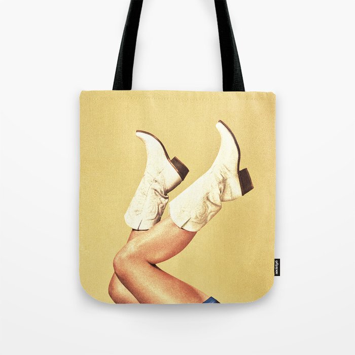 These Boots - Yellow Tote Bag Gallery Image 1