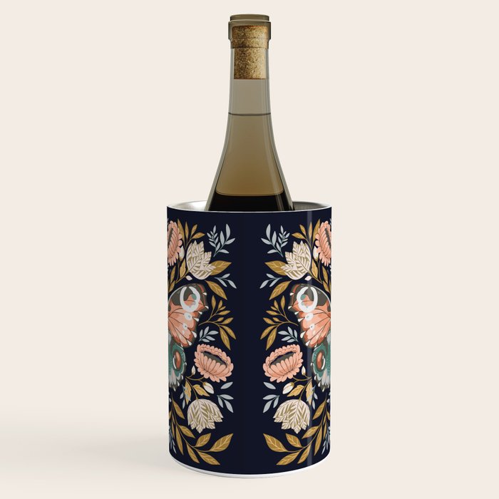 William Morris Butterfly - Midnight Garden Wine Chiller Gallery Image 1