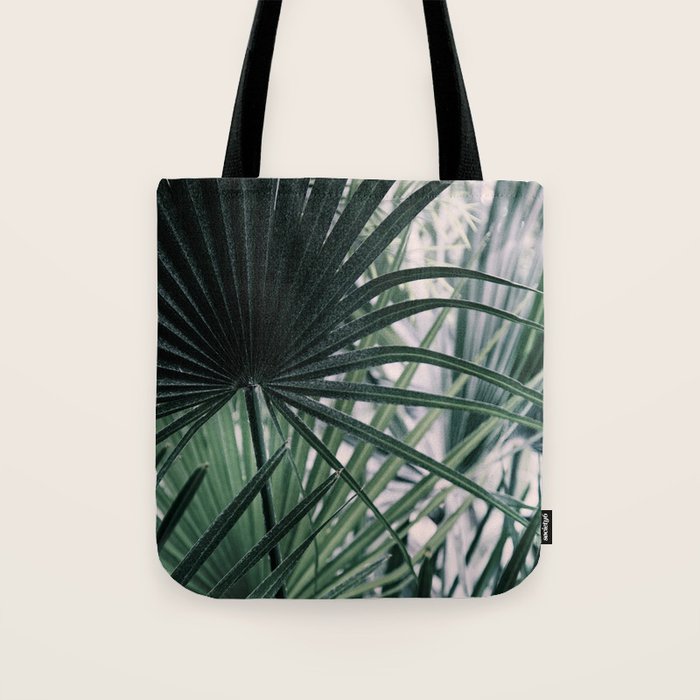 Fan Palms Galore - Tropical Nature Photography Tote Bag Gallery Image 1