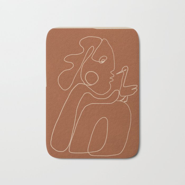 Gentle Abstract Line 2 Bath Mat Gallery Image 1
