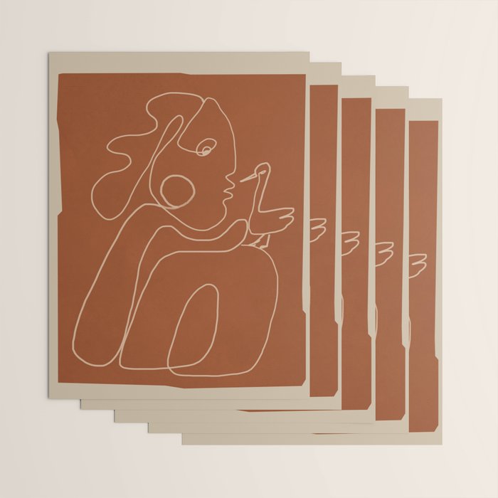 Gentle Abstract Line 2 Wrapping Paper Gallery Image 3