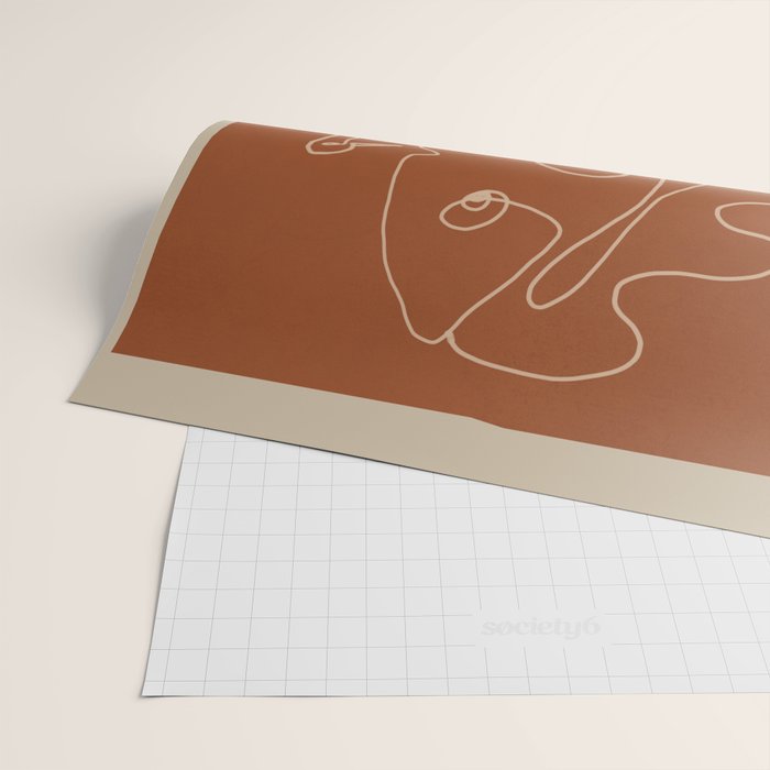 Gentle Abstract Line 2 Wrapping Paper Gallery Image 2