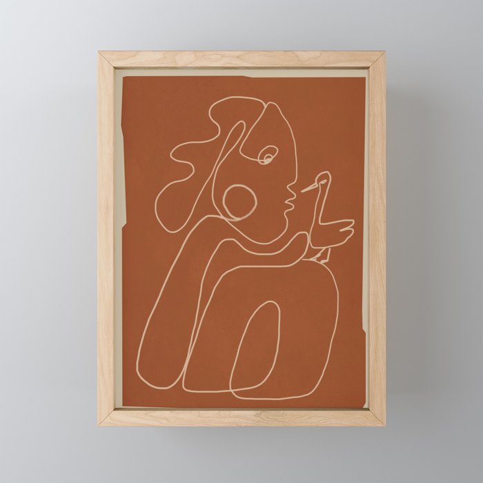 Gentle Abstract Line 2 Mini Art Print Gallery Image 1