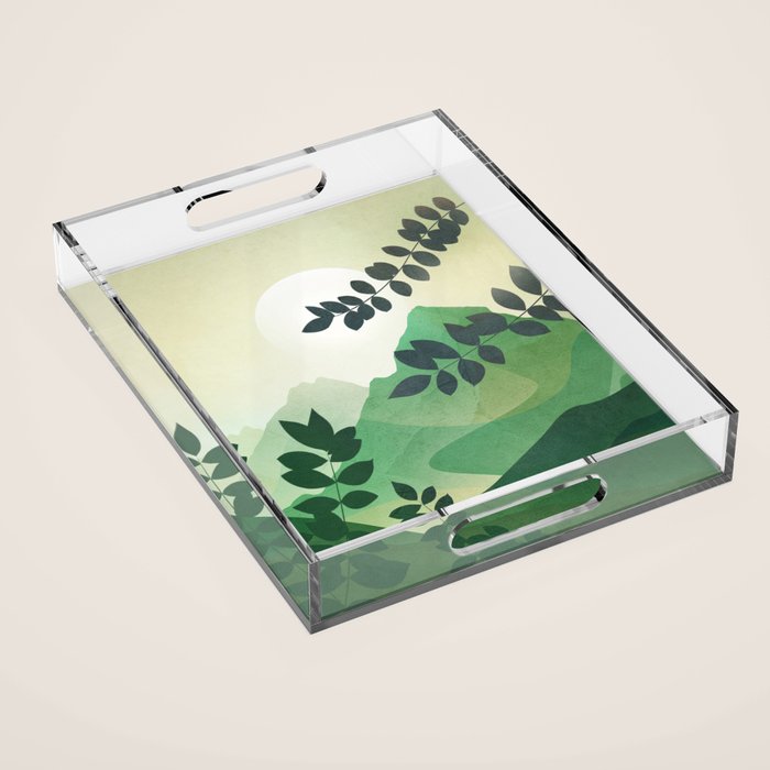 Green Mountains Acrylic Tray Gallery Image 1