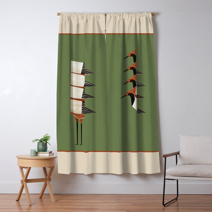 Four Birds I Window Curtain Gallery Image 5