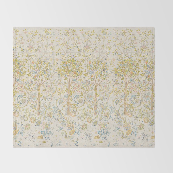 Willaim Morris "Melsetter" 1 Throw Blanket Gallery Image 2