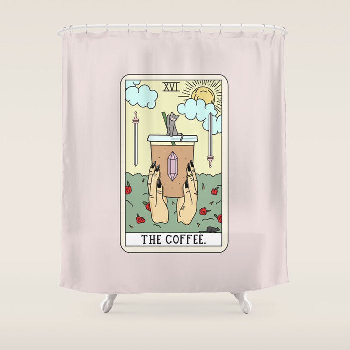 COFFEE READING Shower Curtain Gallery Image 1