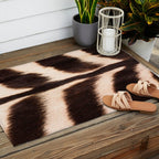 Zebra - zebra stripes -zebra skin - genuine - beautiful  Outdoor Rug Gallery Image 2