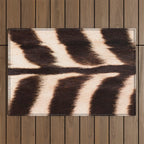 Zebra - zebra stripes -zebra skin - genuine - beautiful  Outdoor Rug Gallery Image 1