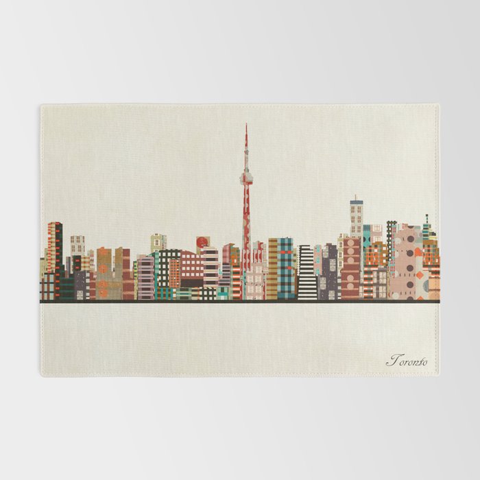 toronto city skyline Rug Gallery Image 2