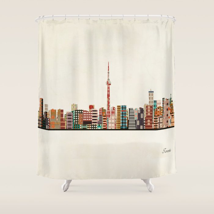 toronto city skyline Shower Curtain Gallery Image 1
