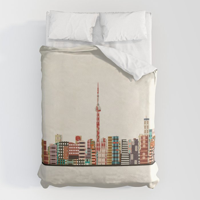 toronto city skyline Duvet Cover Gallery Image 6