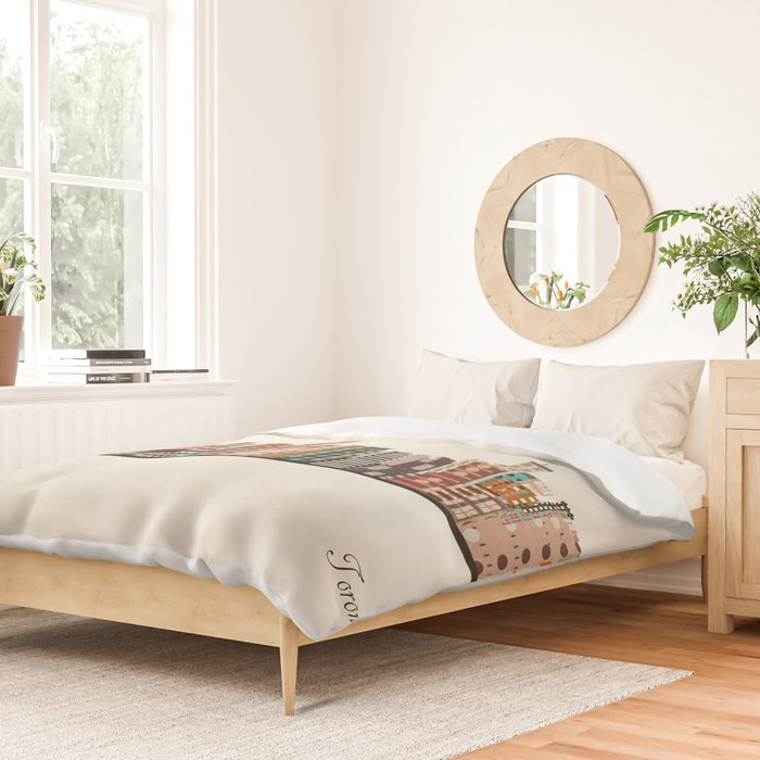 toronto city skyline Duvet Cover Gallery Image 2