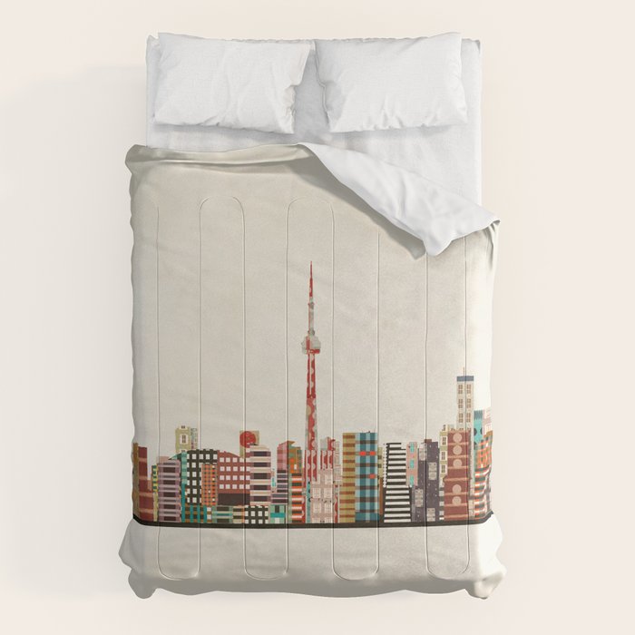 toronto city skyline Comforter Gallery Image 6