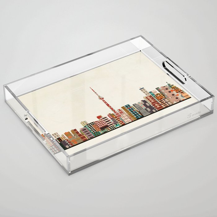 toronto city skyline Acrylic Tray Gallery Image 1