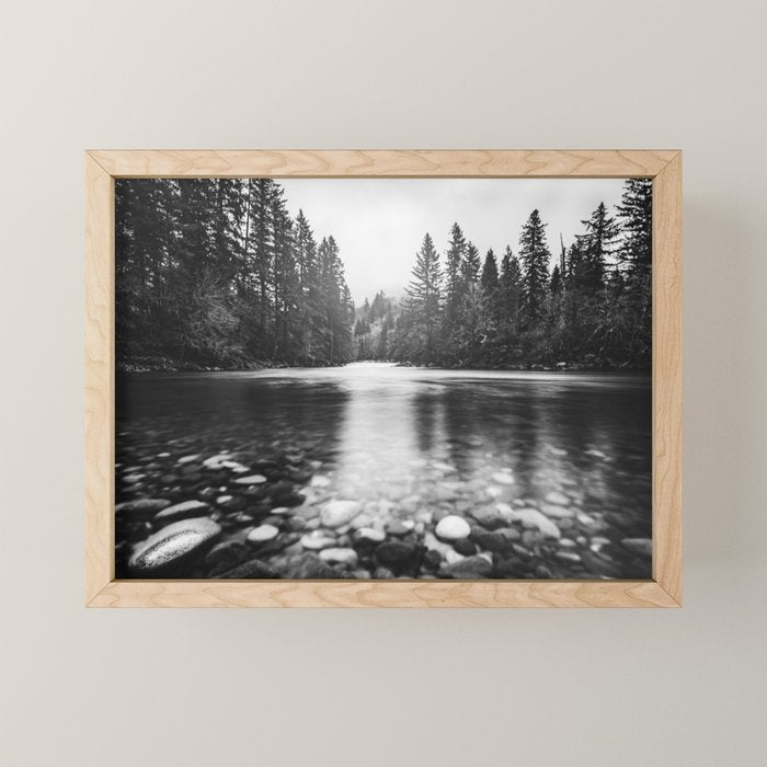 Pacific Northwest River III - Nature Photography Mini Art Print Gallery Image 1