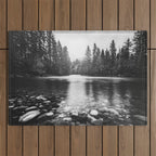 Pacific Northwest River III - Nature Photography Outdoor Rug Gallery Image 1
