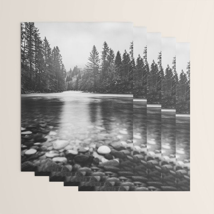 Pacific Northwest River III - Nature Photography Wrapping Paper Gallery Image 3