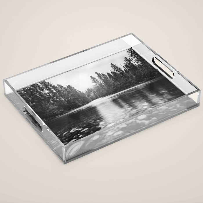 Pacific Northwest River III - Nature Photography Acrylic Tray Gallery Image 1