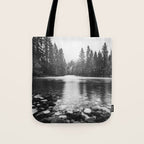 Pacific Northwest River III - Nature Photography Tote Bag Gallery Image 1