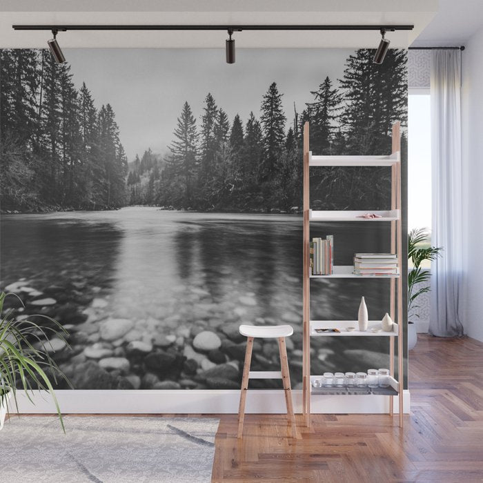 Pacific Northwest River III - Nature Photography Wall Mural Gallery Image 1