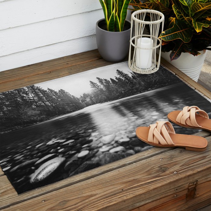 Pacific Northwest River III - Nature Photography Outdoor Rug Gallery Image 2