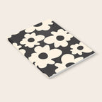 Black and White - Abstract Flower Shape  Notebook Gallery Image 2