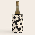 Black and White - Abstract Flower Shape  Wine Chiller Gallery Image 1