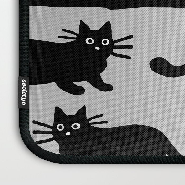 Black Cat(s) Laptop Sleeve Gallery Image 3