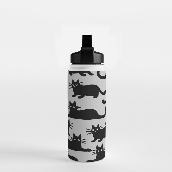 Black Cat(s) Water Bottle Gallery Image 2