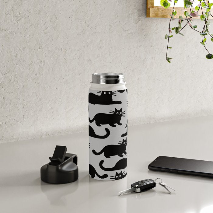 Black Cat(s) Water Bottle Gallery Image 4