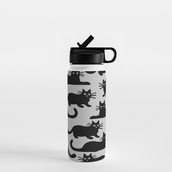 Black Cat(s) Water Bottle Gallery Image 1