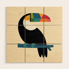 Rainbow Toucan Wood Wall Art Gallery Image 1