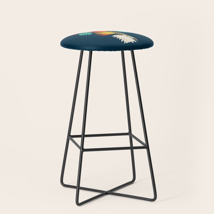 Hedgehog with flowers Stool Gallery Image 1