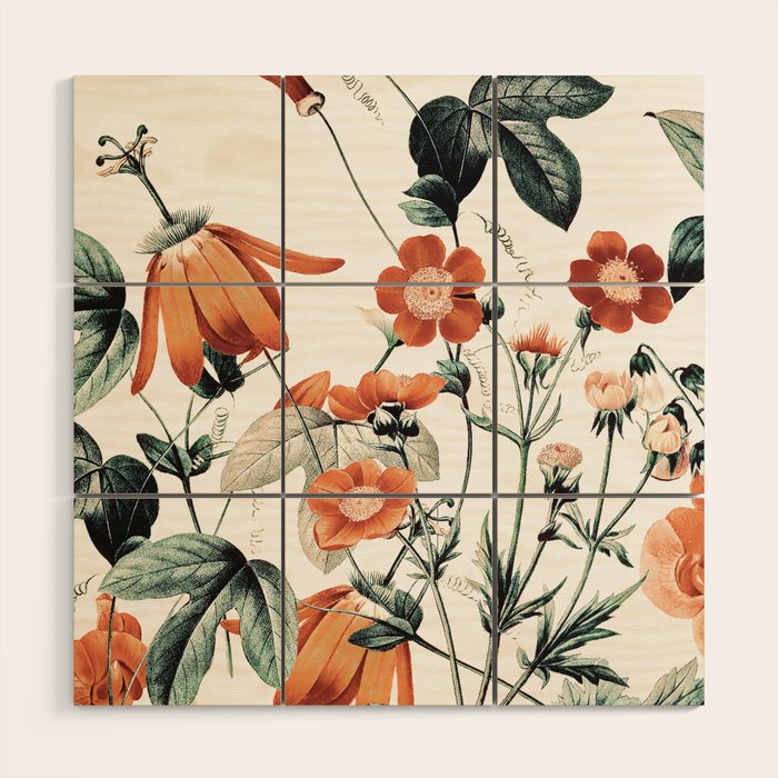 Wildflowers Wood Wall Art Gallery Image 1