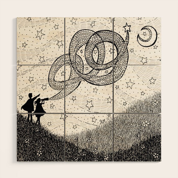 Bottling Starlight Wood Wall Art Gallery Image 1