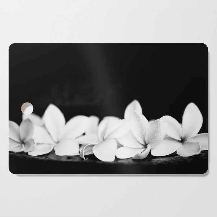 Singapore White Plumeria Flowers the Fragrance of Hawaii Cutting Board Gallery Image 1