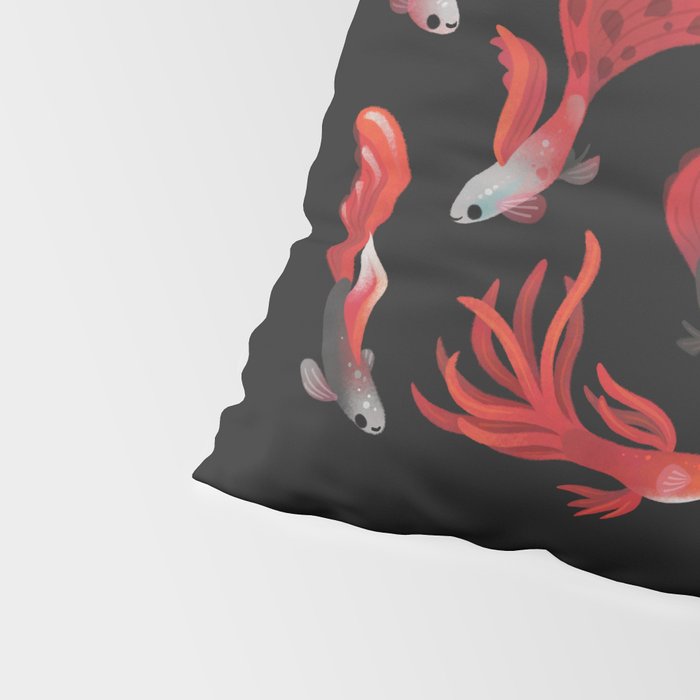 Red guppy Pillow Sham Gallery Image 4