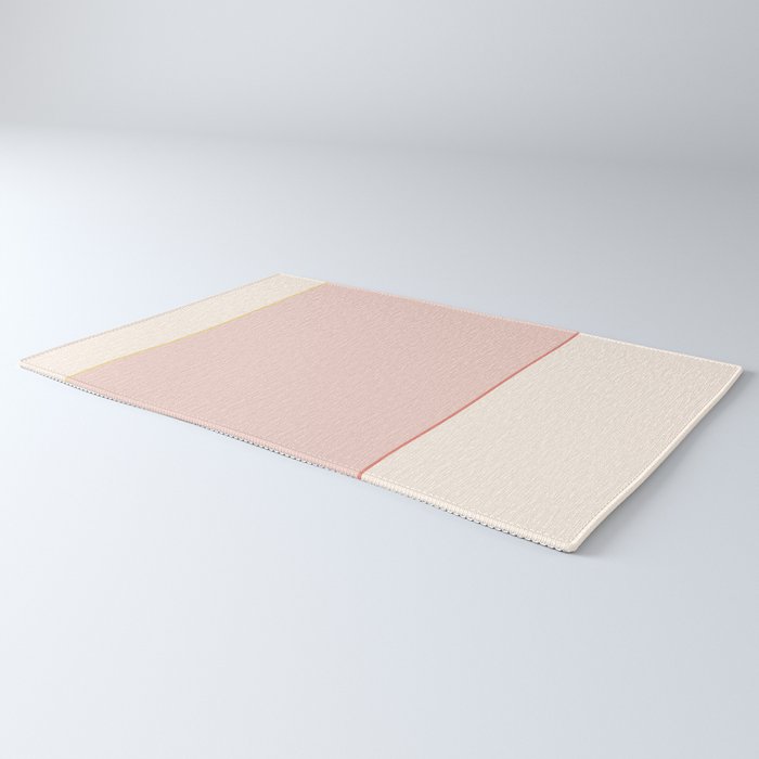 Subtle Spring Color Block - Soft Pink Rug Gallery Image 3