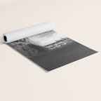 Magical Washington Rainforest Black and White Yoga Mat Gallery Image 2