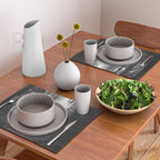 Magical Washington Rainforest Black and White Placemat Gallery Image 2