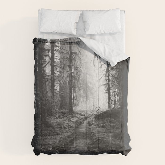 Magical Washington Rainforest Black and White Comforter Gallery Image 6