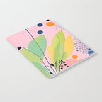 Dream Botanicals, Plants Nature Vintage Illustrations, Eclectic Garden Bohemian Painting, Floral Spring Summer Blossom Blush Notebook Gallery Image 2