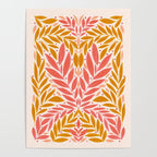 Colorful Folk Leaves  Poster Gallery Image 4