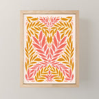 Colorful Folk Leaves  Mini Art Print Gallery Image 1